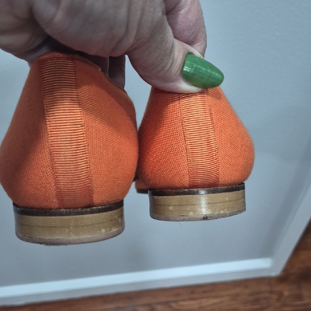 On Running Orange Embroidered Loafers - Picture 4 of 4